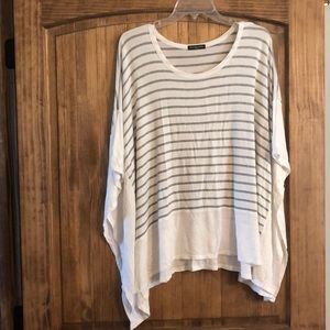 Jersey knit poncho style top